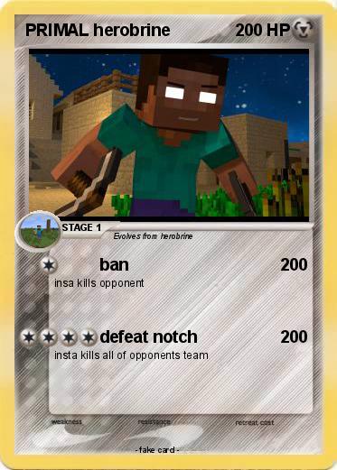 Pokemon PRIMAL herobrine