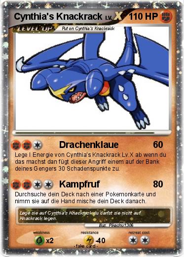 Pokemon Cynthia's Knackrack