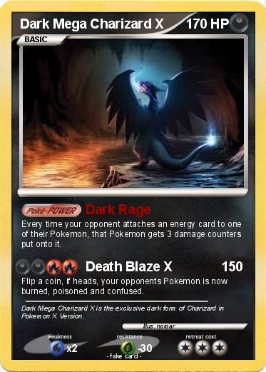 Pokemon Dark Mega Charizard X