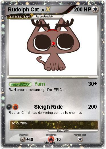 Pokemon Rudolph Cat