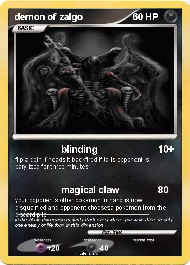 Pokemon demon of zalgo Pokemon demon of zalgo