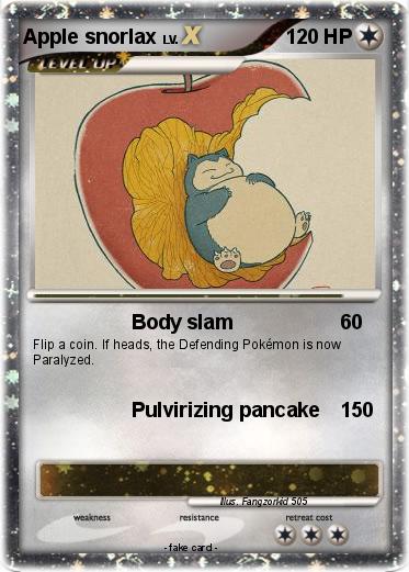 Pokemon Apple snorlax