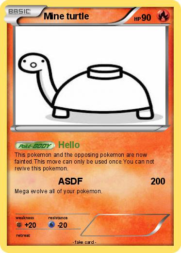 Pokemon Mine turtle