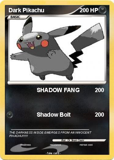 Pokemon Dark Pikachu