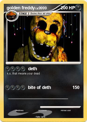 Pokemon golden freddy