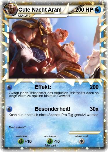 Pokemon Gute Nacht Aram