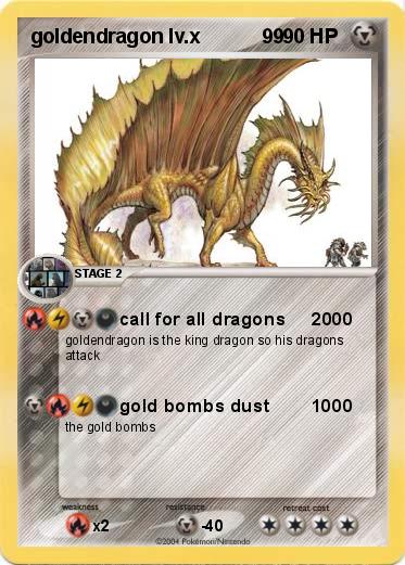 Pokemon goldendragon lv.x           99     