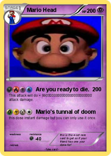 Pokemon Mario Head