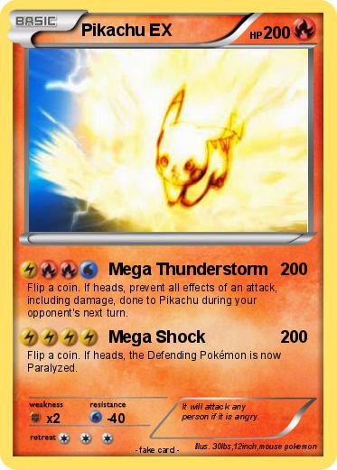 Pokemon Pikachu EX