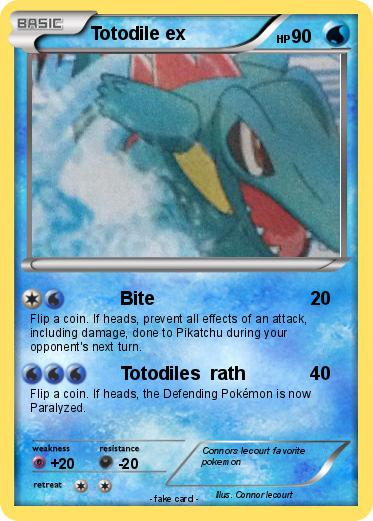 Pokemon Totodile ex