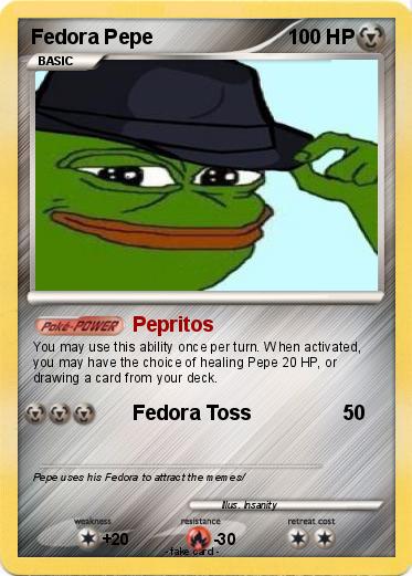 Pokemon Fedora Pepe
