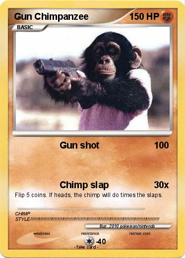 Pokemon Gun Chimpanzee