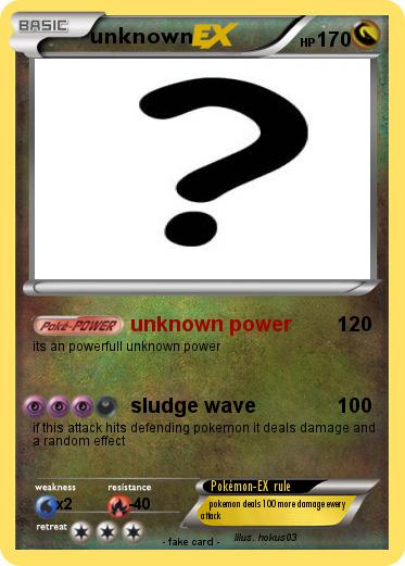 Pokemon unknown
