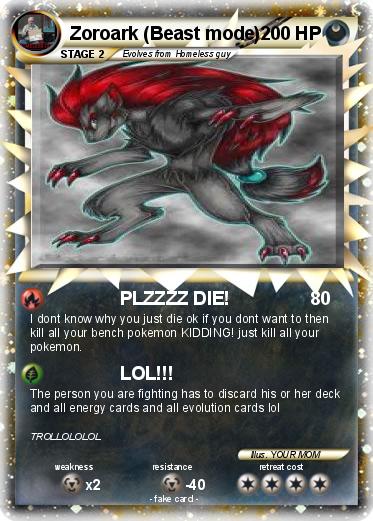 Pokemon Zoroark (Beast mode)