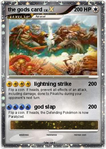 Pokemon the gods card