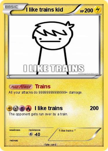 Pokemon I like trains kid