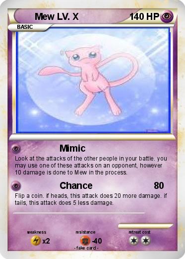 Pokemon Mew LV. X