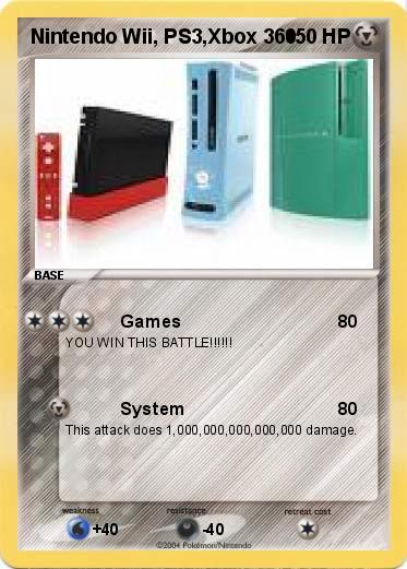Pokemon Nintendo Wii, PS3,Xbox 360