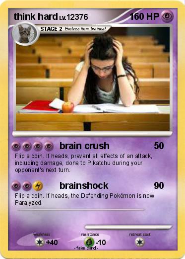 Pokemon think hard