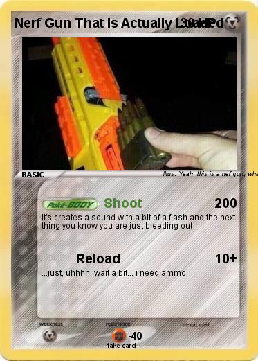 Pokemon Nerf Gun That Is Actually Loaded