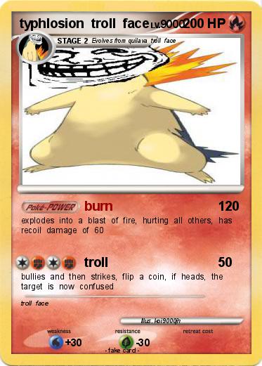 Pokemon typhlosion  troll  face