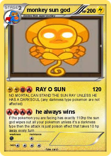Pokemon monkey sun god
