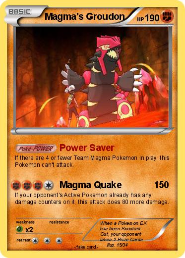 Pokemon Magma's Groudon