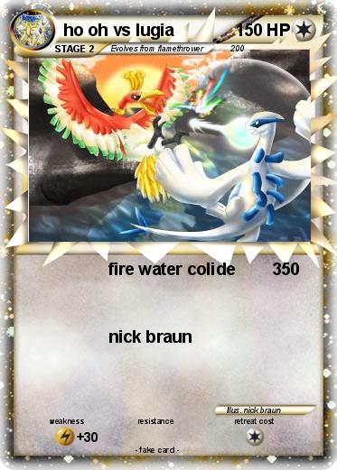 Pokemon ho oh vs lugia