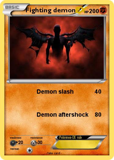 Pokemon Fighting demon