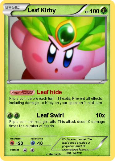 Pokemon Leaf Kirby