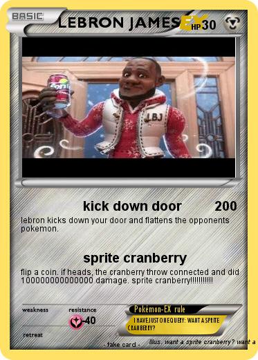 Pokemon LEBRON JAMES