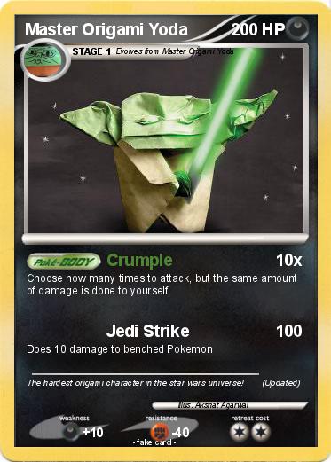 Pokemon Master Origami Yoda