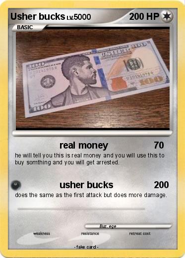 Pokemon Usher bucks