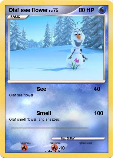 Pokemon Olaf see flower