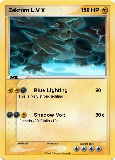 Pokemon Zekrom L.V X