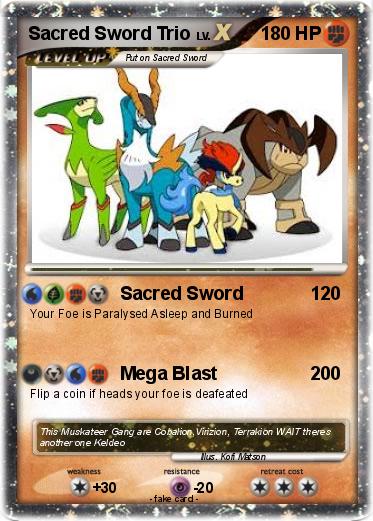 Pokemon Sacred Sword Trio