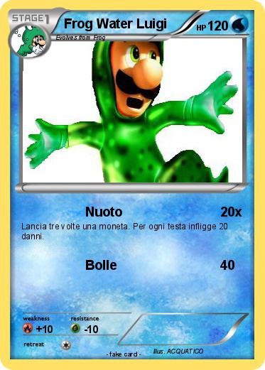 Pokemon Frog Water Luigi