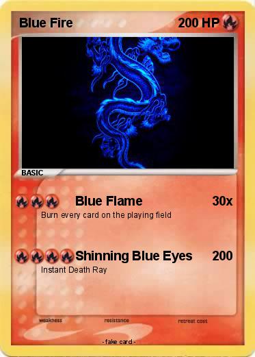 Blue fire-spewing cobra pokémon