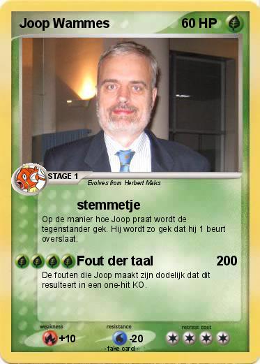 Pokemon Joop Wammes