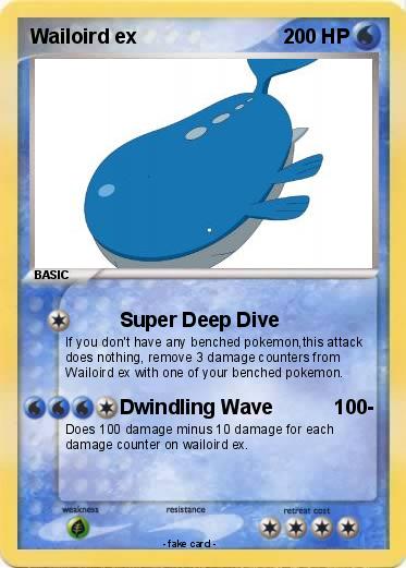 Pokemon Wailoird ex