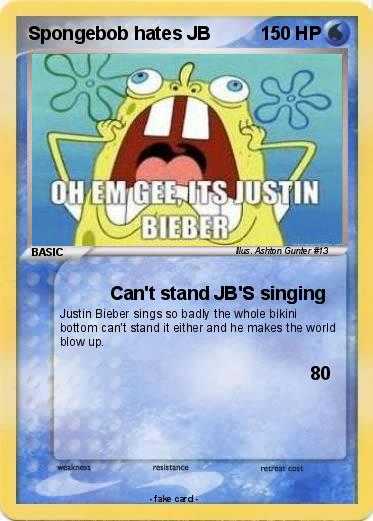 Pokemon Spongebob hates JB Pokemon Spongebob hates JB