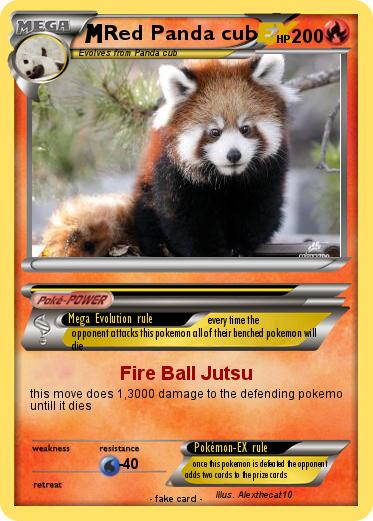 Pokemon Red Panda cub