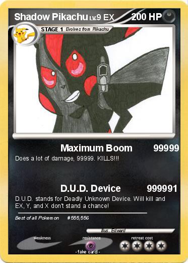 Pokemon Shadow Pikachu