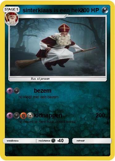 Pokemon sinterklaas is een heks