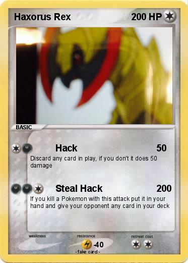 Pokemon Haxorus Rex