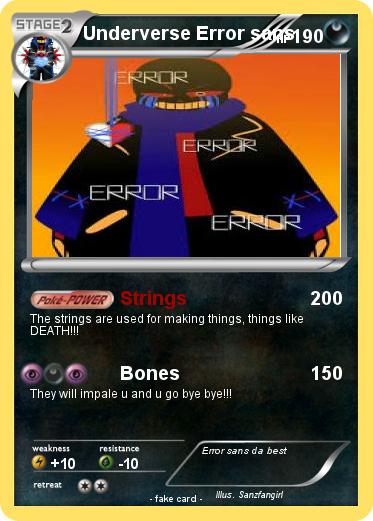 Pokemon Underverse Error sans
