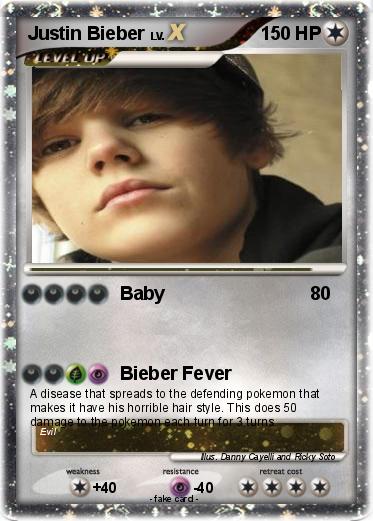 Pokemon Justin Bieber
