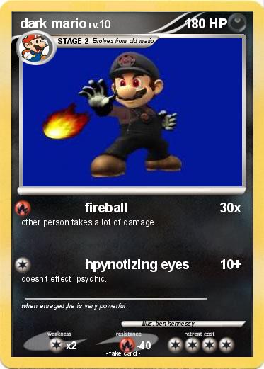 Pokemon dark mario