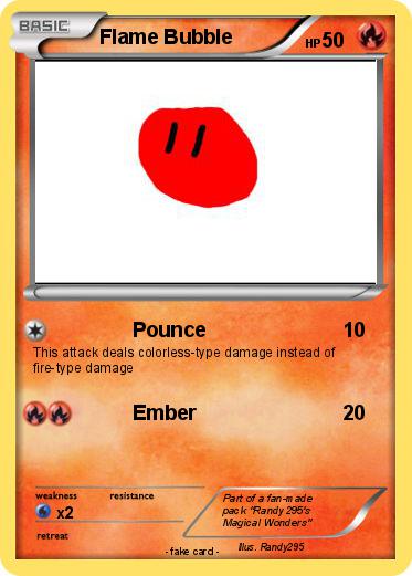 Pokemon Flame Bubble