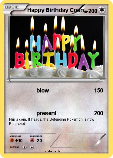 Pokemon Happy Birthday Coen
